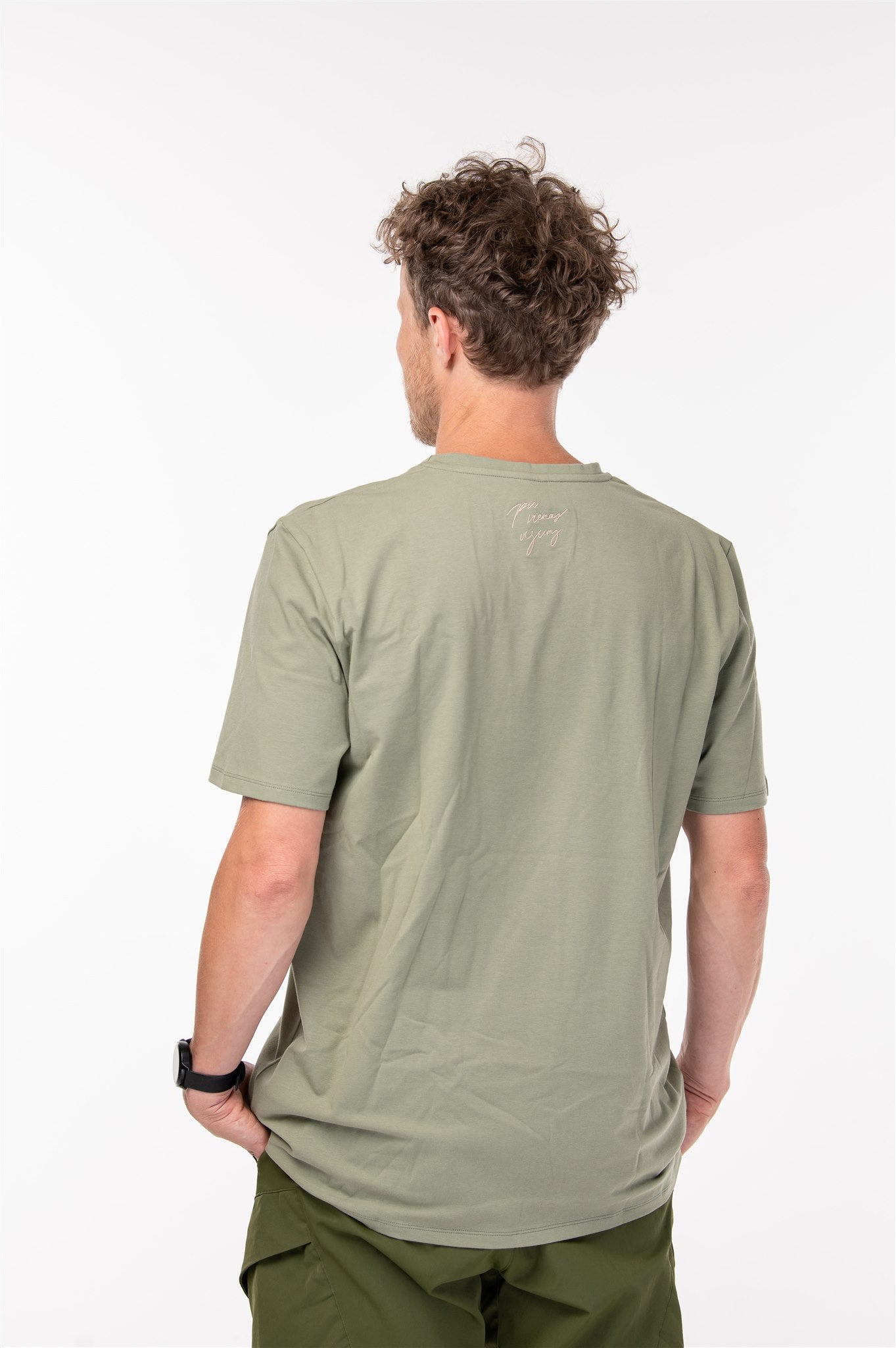 T krekls ar ugunskuru - zaļš